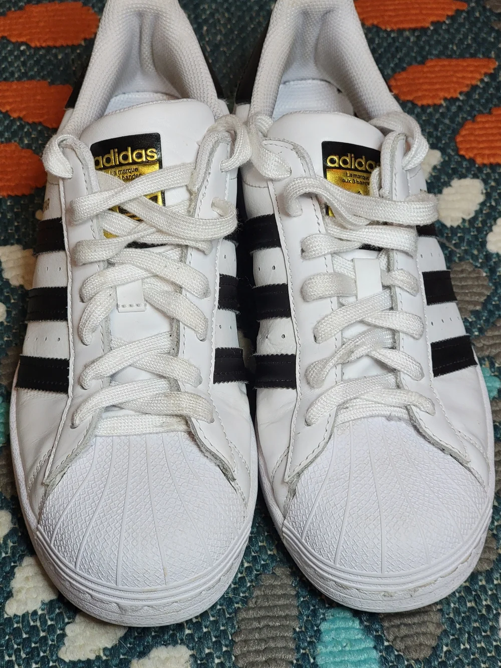 adidas Superstar Size 7.5 In White And Black